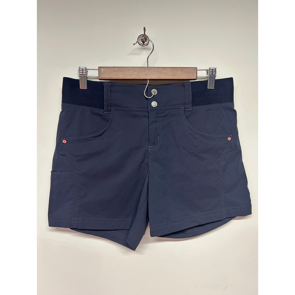 Title Nine Clamber Navy Hiking Golf Travel Shorts Athleisure Size 8 - Picture 2 of 6